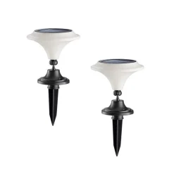 Solar-Powered LED Martini Lamp Lights (Set of 2)