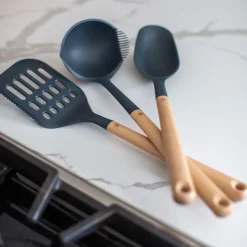 Spoon Rest/Cookbook Holder and Tool Set Bundle