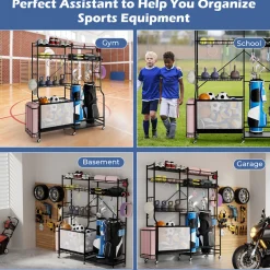 Sports Equipment Garage Organizer