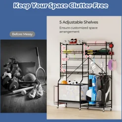 Sports Equipment Garage Organizer