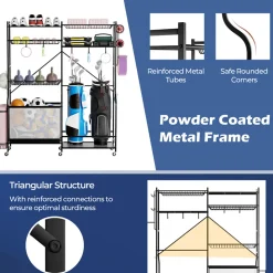 Sports Equipment Garage Organizer