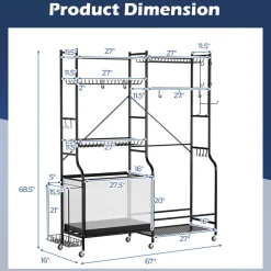 Sports Equipment Garage Organizer