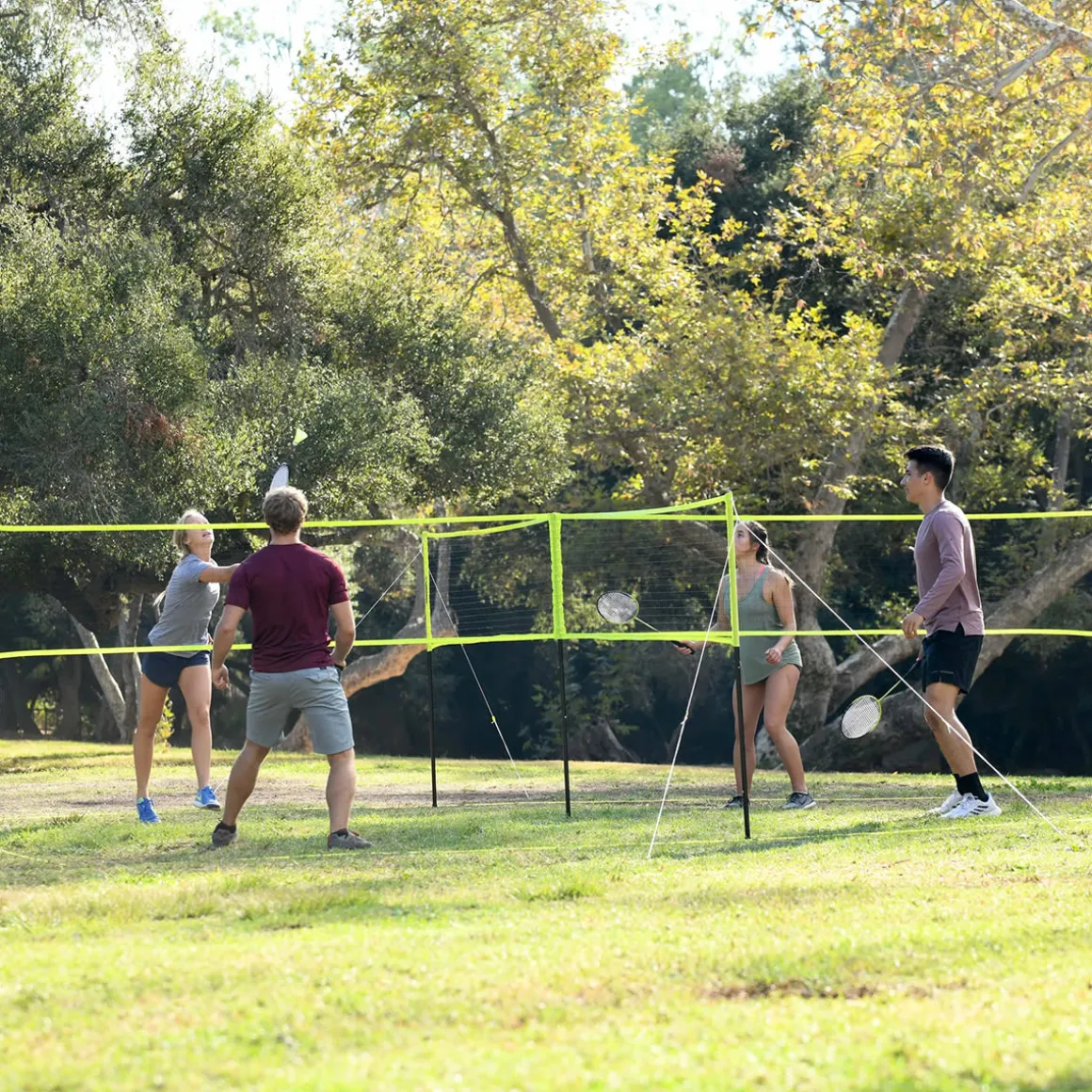 4-Square Volleyball Badminton Set Combo