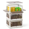 Stackable Storage Bins with Lids (Set of 3)