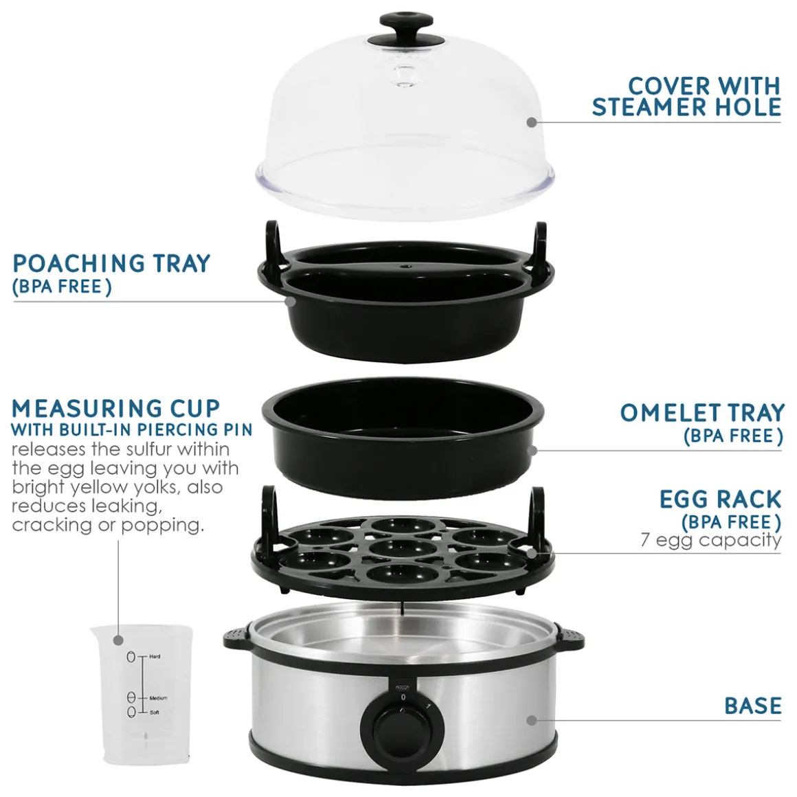 Stainless Steel Easy Egg Cooker