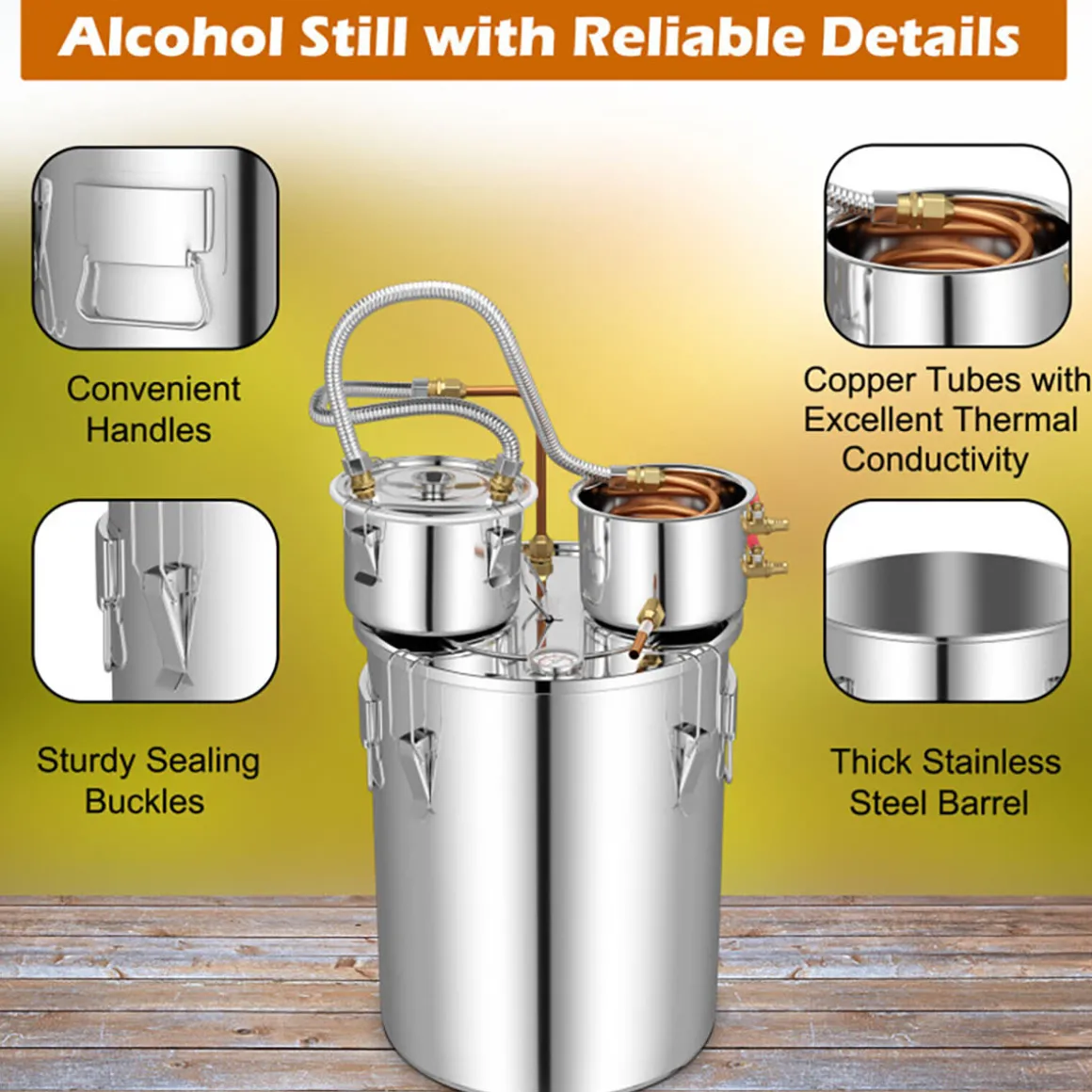 Stainless Steel Home Distillery Kit