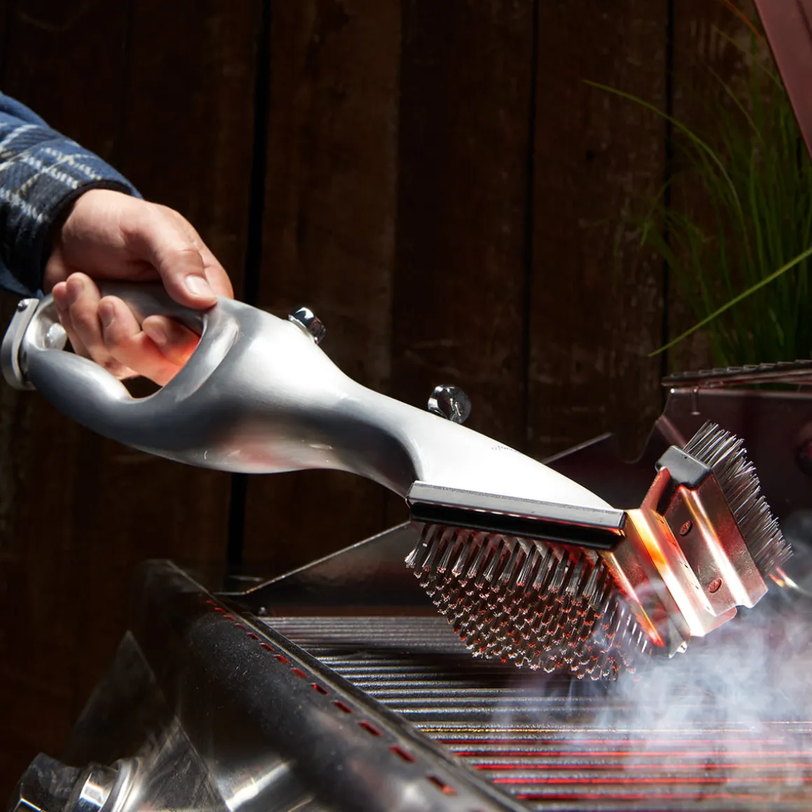 Stainless Steel Steam Cleaning Grill Brush