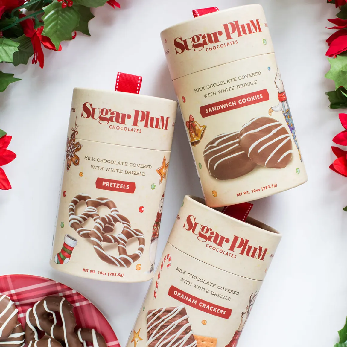 Sugar Plum Holiday Cheer Chocolate Treat Trio