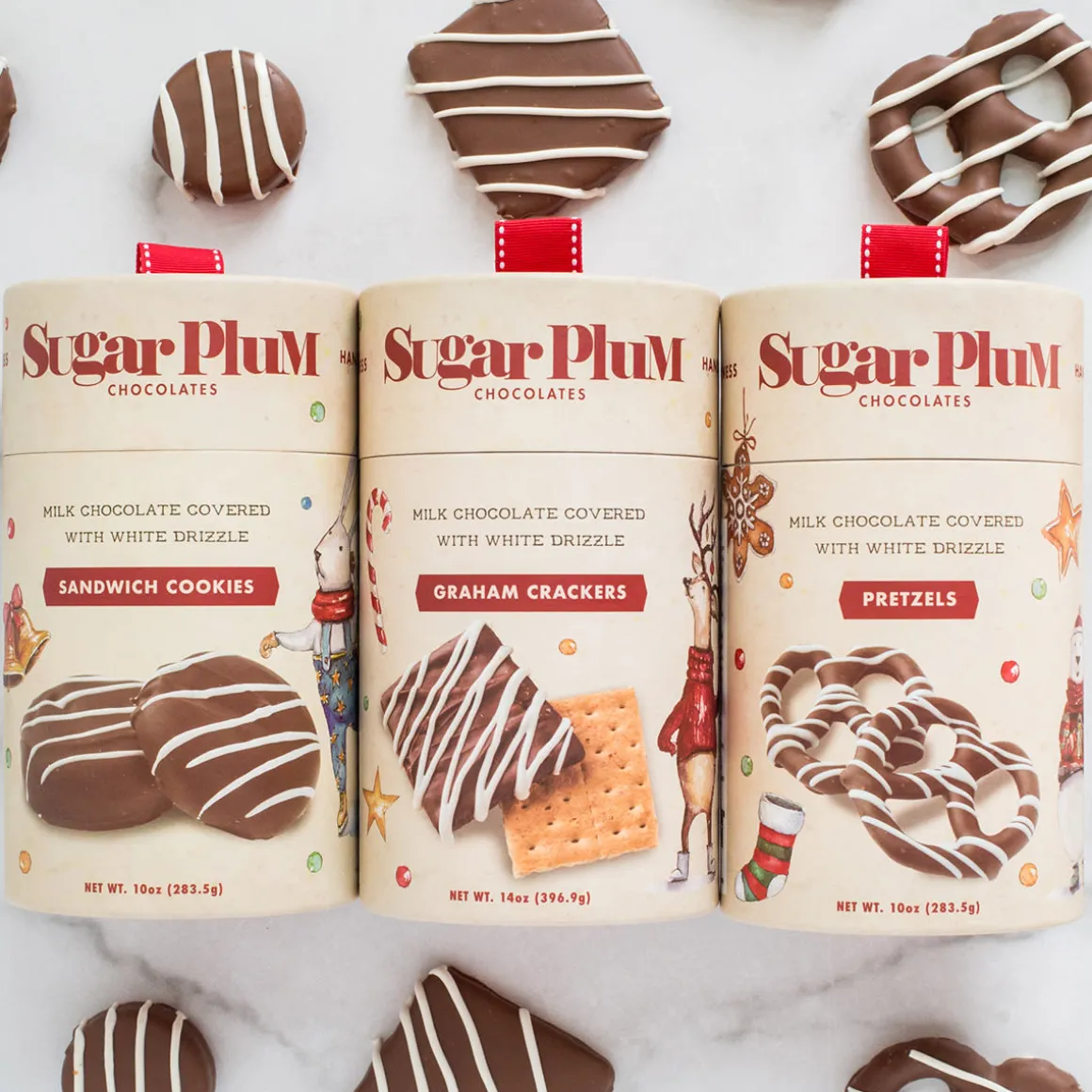 Sugar Plum Holiday Cheer Chocolate Treat Trio