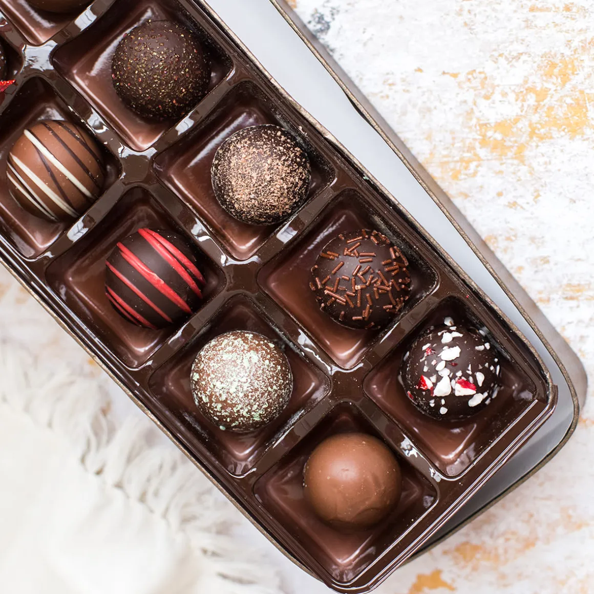 Sugar Plum Wine Truffle Box