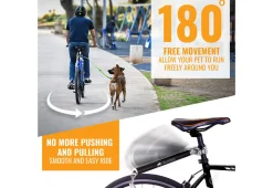 Swiveling Dog Bike Leash Attachment