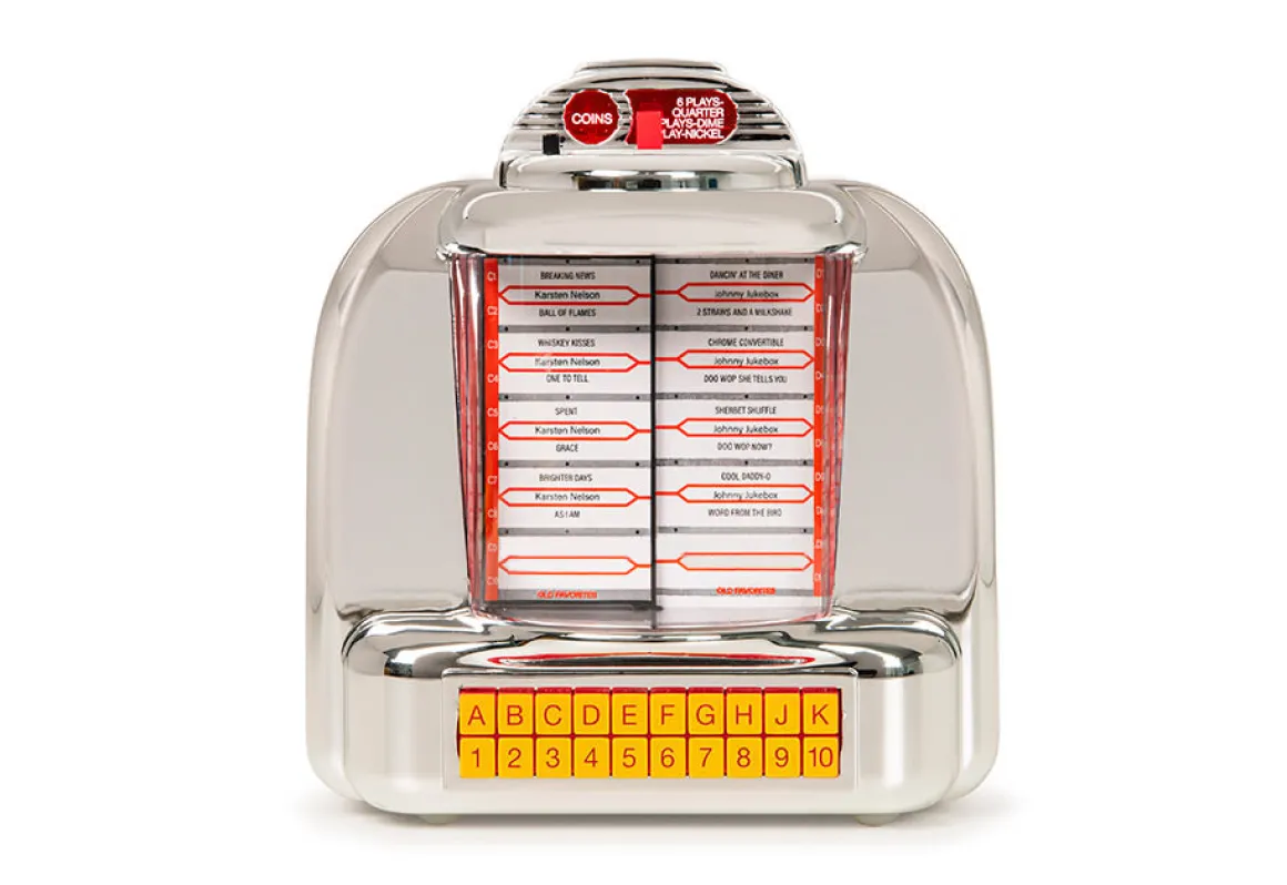 Tabletop Diner Jukebox Radio with Bluetooth