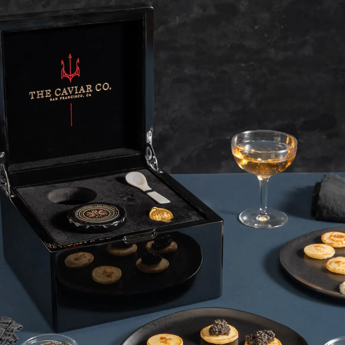 The Caviar Co. Tasting Duo Lacquer Case
