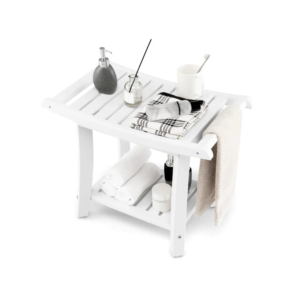 2-Tier Bathroom Shower Bench