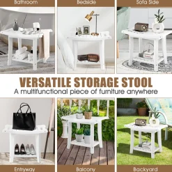 2-Tier Bathroom Shower Bench