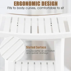 2-Tier Bathroom Shower Bench
