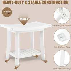 2-Tier Bathroom Shower Bench