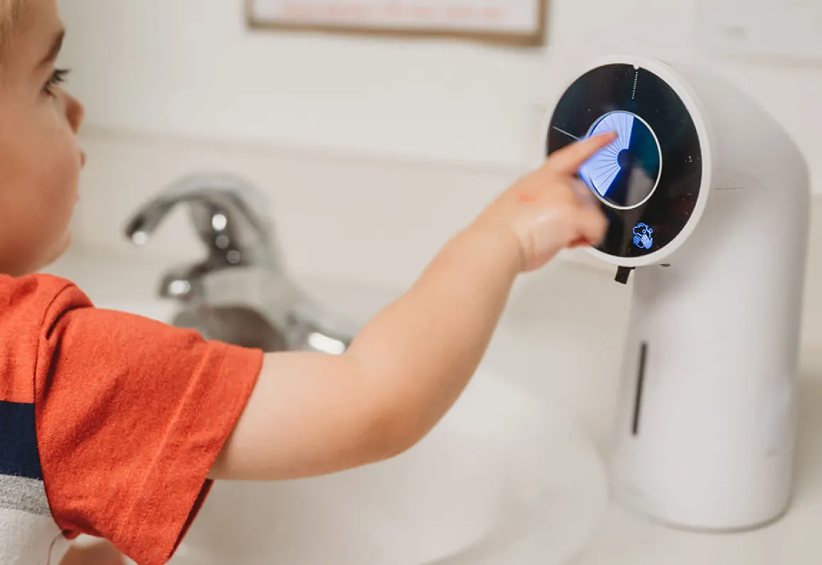 Touch Free Soap Dispenser Timer