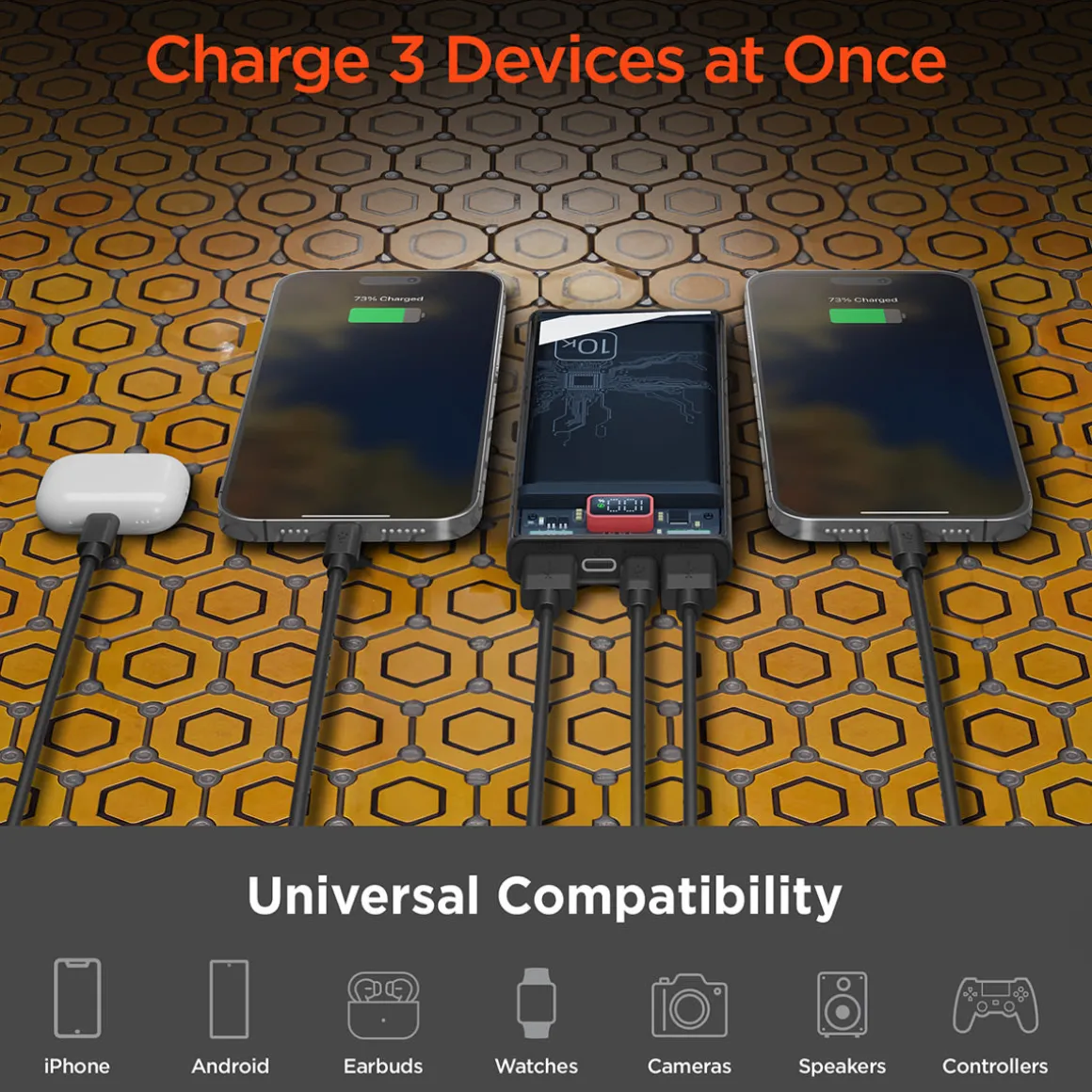 Transparent Fast Charge Power Bank