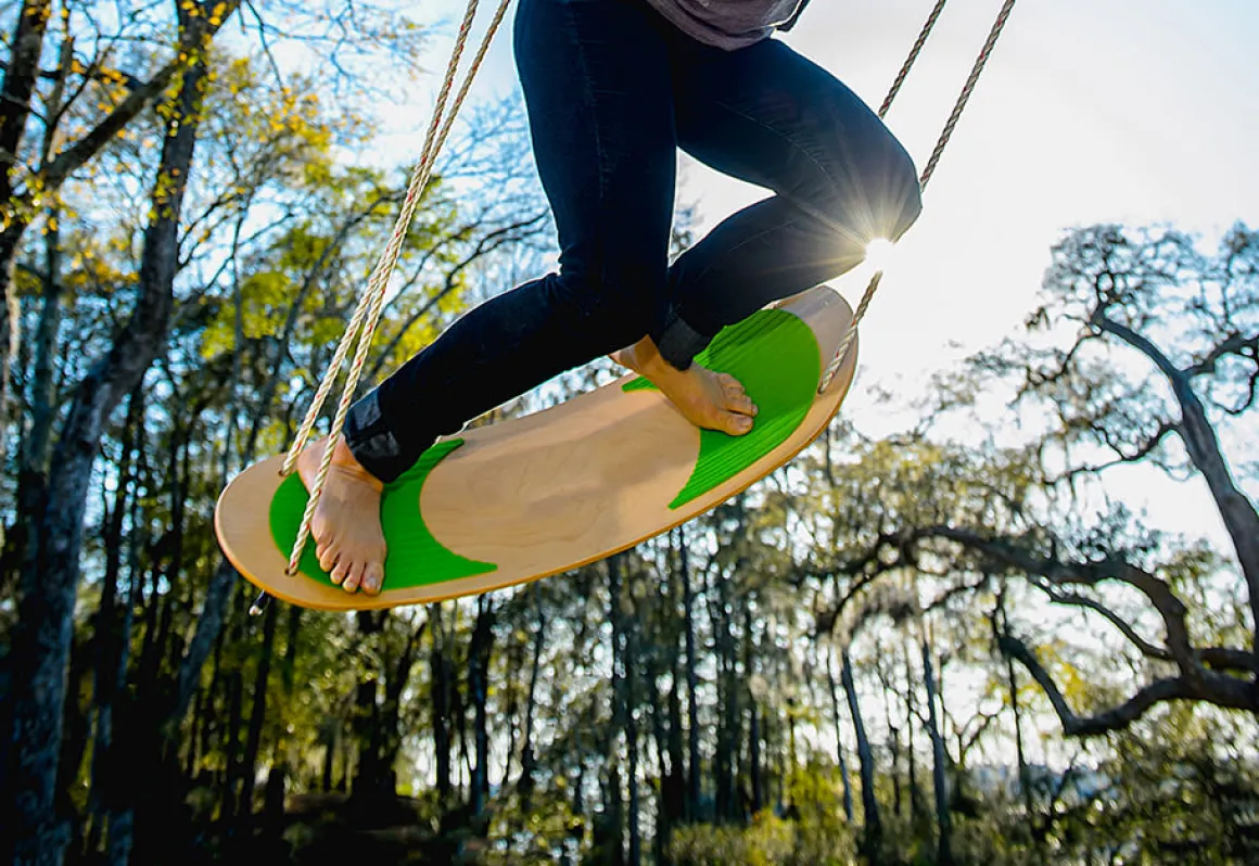 Tree Swing Surf Board
