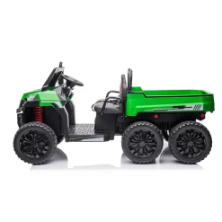 24V 6 Wheeler Tractor Trailer with Dump Cart