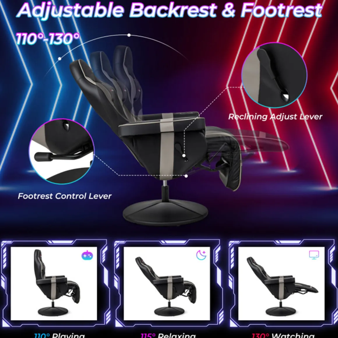 Video Gaming Massage Recliner Chair