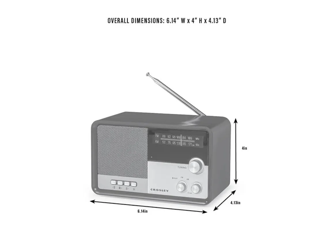 Vintage AM/FM Bluetooth Radio
