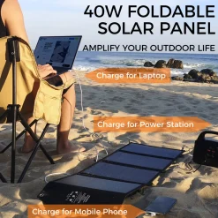 40W Portable Solar Charging Panel