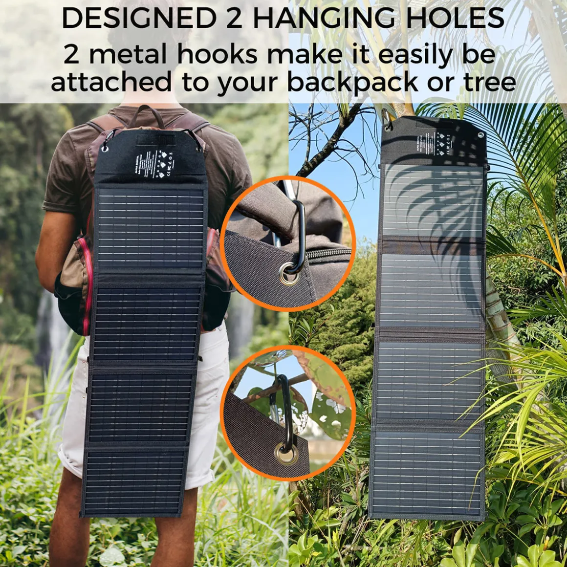 40W Portable Solar Charging Panel