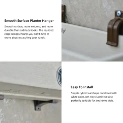 Wall Hanging Self-Watering Pot System for Indoor Plants (Set of 3)