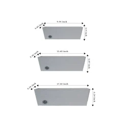 Wall Hanging Self-Watering Pot System for Indoor Plants (Set of 3)