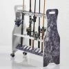 Waterproof Rolling 16 Fishing Rod Rack