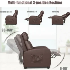 Wingback Massaging Recliner Chair