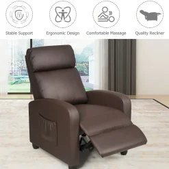 Wingback Massaging Recliner Chair