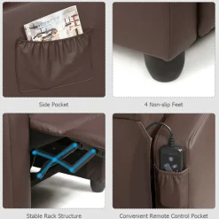 Wingback Massaging Recliner Chair