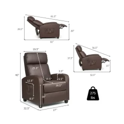Wingback Massaging Recliner Chair