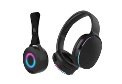 Wireless Audio Duo Light-Up Speaker and Headphones