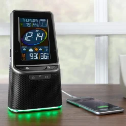 Wireless Color Weather Station with Bluetooth Speaker