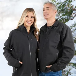 Women's Rechargeable Heated Softshell Jacket by Sharper Image
