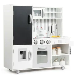Wooden Pretend Play Kitchen with Sound