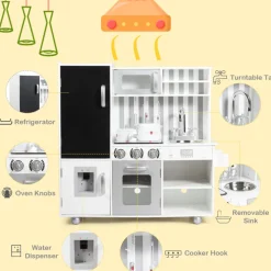 Wooden Pretend Play Kitchen with Sound