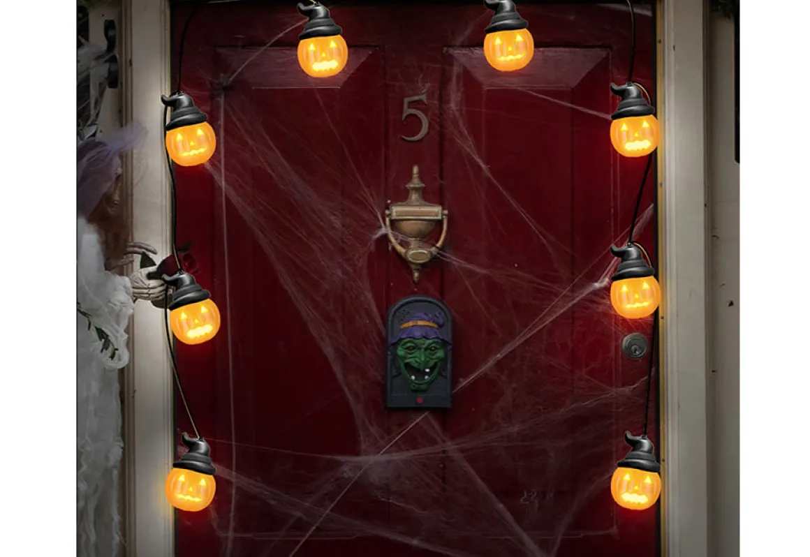 8' Animated Pumpkin String Lights