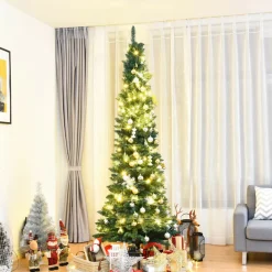7' Artificial Pencil Christmas Tree