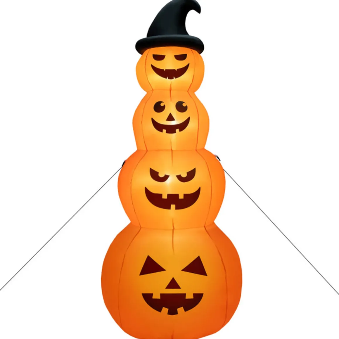 8' Inflatable Halloween Pumpkin Stack