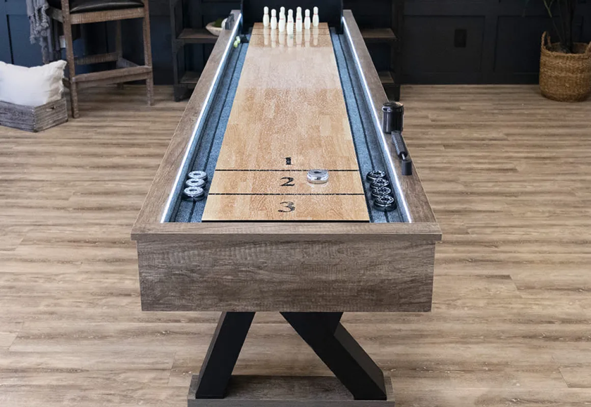 9' LED Light Up Shuffleboard