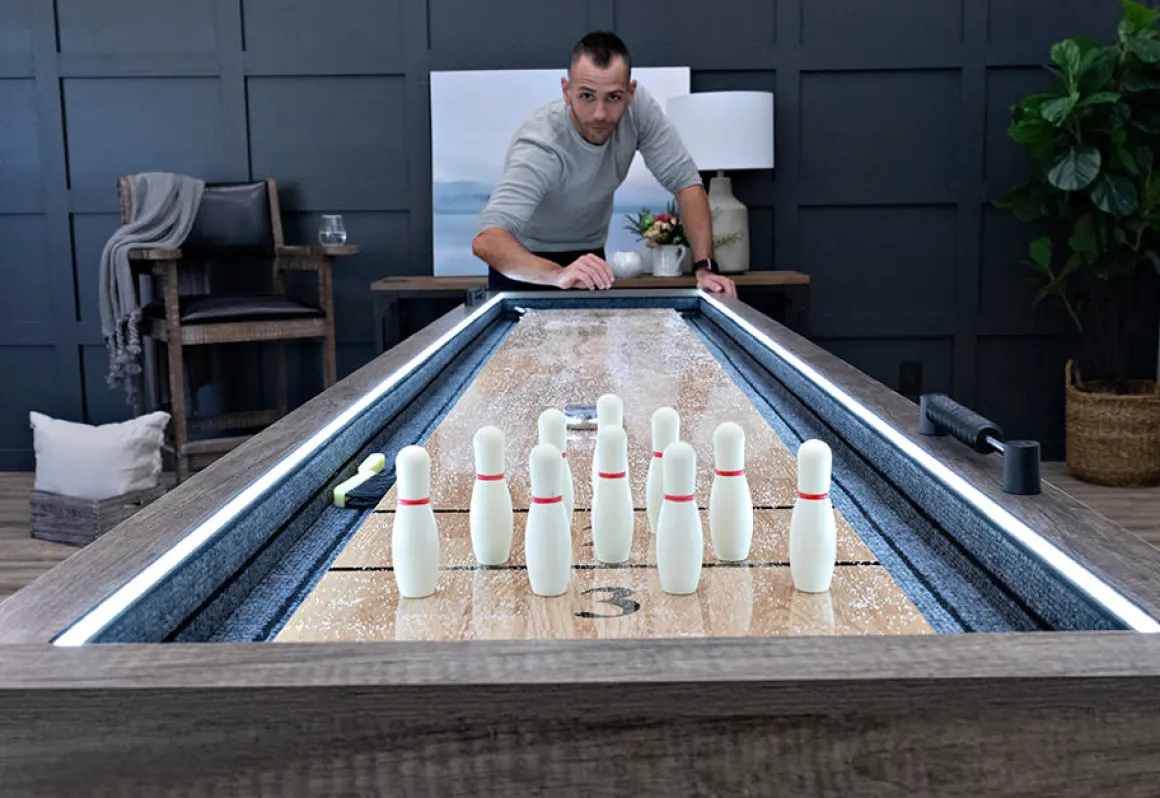 9' LED Light Up Shuffleboard