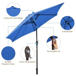 9' Market Patio Table Umbrella