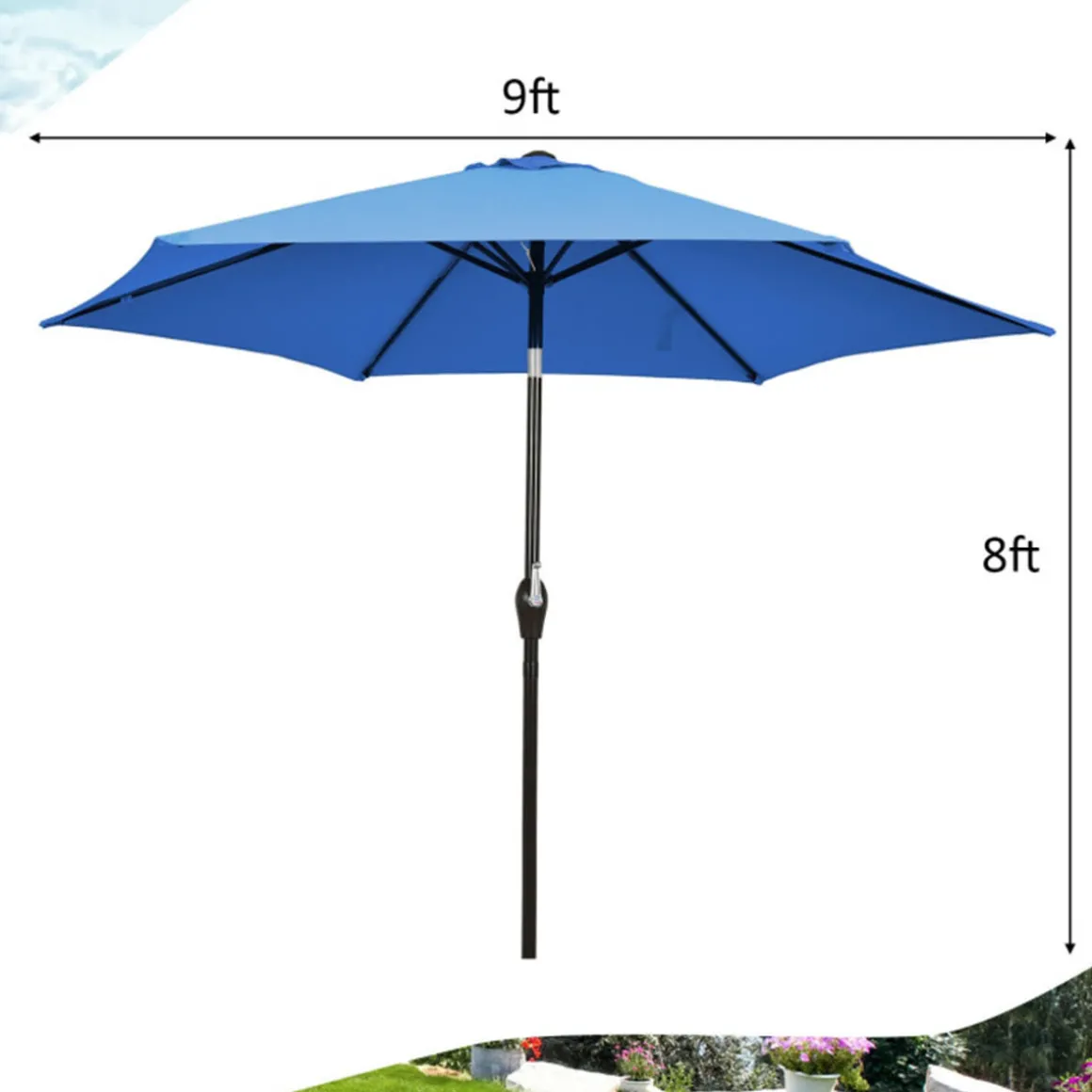 9' Market Patio Table Umbrella