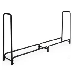 8' Outdoor Steel Firewood Log Rack