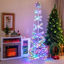 7' Pre-Lit Spiral Christmas Tree Decoration